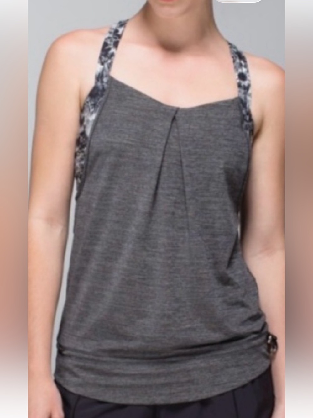 Lululemon Athletic tank top floral sports bra size 6